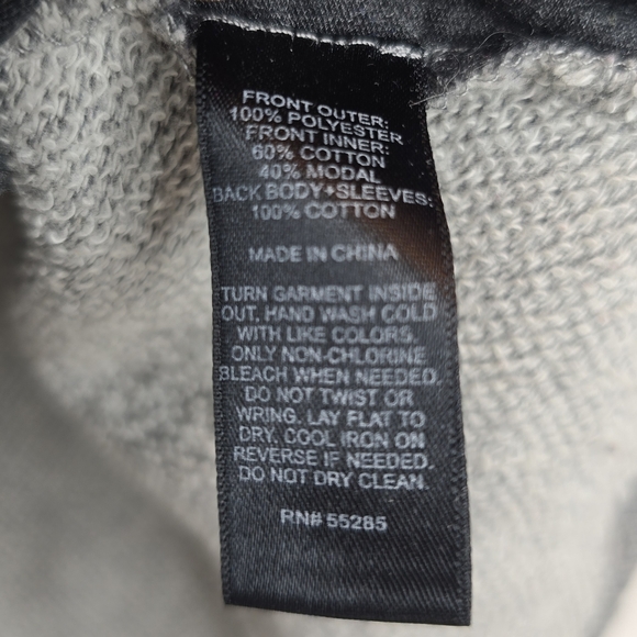 EXPRESS Gray Sequin Raglan Sweatshirt Women's Medium Cozy Cotton Glam Y2K Trendy - Picture 5 of 8